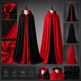 Customizable costume capes - available in multiple sizes for cosplay and festive events