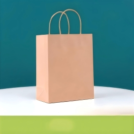 Kraft paper handbag