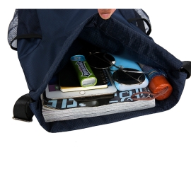 Basketball drawstring pocket