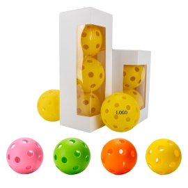 3" Custom TPE 26-Hole Durable Pickleball Balls