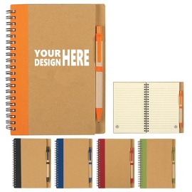 Recycled Notebook with Pen Set