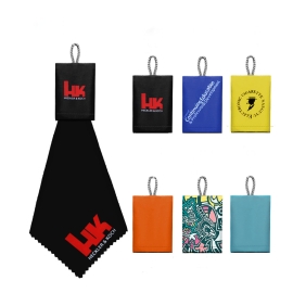 Outdoor Foldable Eyeglass Cloth Keychain