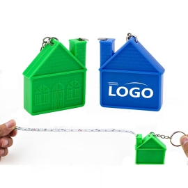 House Shape Tape Measure Keychain