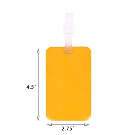 Plastic soft rubber suitcase tag card