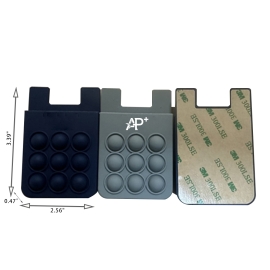 Silicone pressure-reducing bubble cardholder