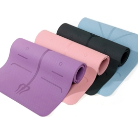 Soft TPE soundproof, shockproof and anti-slip fitness home thickened yoga mat