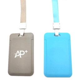 Customized logo enterprise employee name tags with retractable lanyards