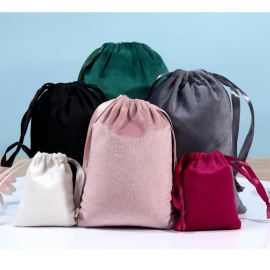 High-quality drawstring flannel bags