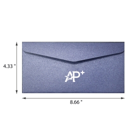 Thickened metallic lustrous logo business envelope
