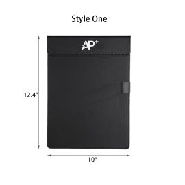 A4 leather customizable logo signature board clip