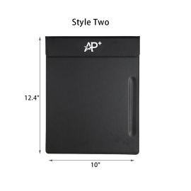 A4 leather customizable logo signature board clip