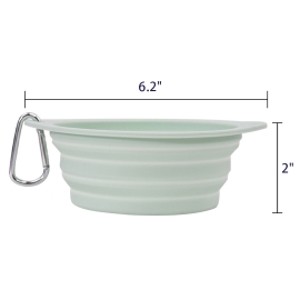 Outdoor pet foldable silicone bowl