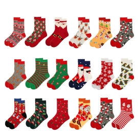 Custom Cotton Christmas Stockings Personalized Holiday Gift Socks