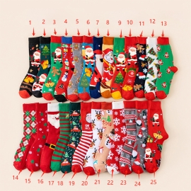 Custom Cotton Christmas Stockings Personalized Holiday Gift Socks