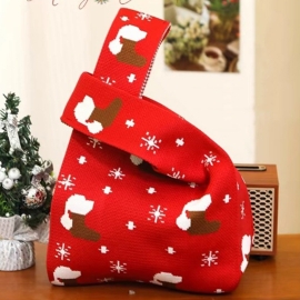 1. Custom Logo Knit Pouch Compact Carry All For Small Items