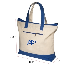 Custom Logo Canvas Tote Bag Large Capacity  Shopper