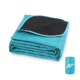 Outdoor waterproof thick polyester camping blanket