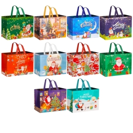 Eco-Friendly Non-Woven Christmas Tote Bags