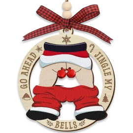 Rustic Playful Wooden Christmas Ornaments