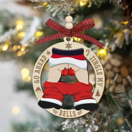 Rustic Playful Wooden Christmas Ornaments