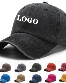 Premium Washed Denim Unisex Baseball Cap (Customizable)