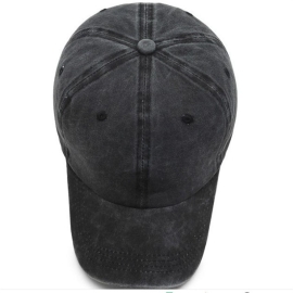 Premium Washed Denim Unisex Baseball Cap (Customizable)