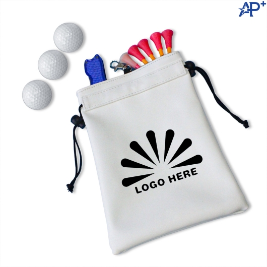Portable Golf Tee Pouch with Waist Clip